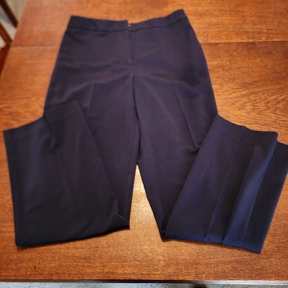Blue Polyester Trousers